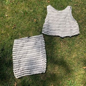 Matching Set (Lace Overlay)